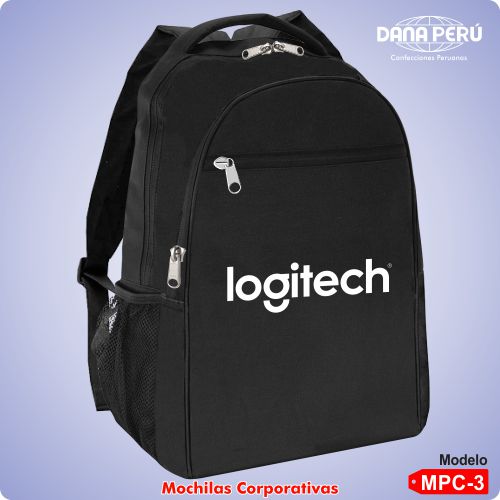 Mochilas porta laptop con logo bordado y mochilas corporativas