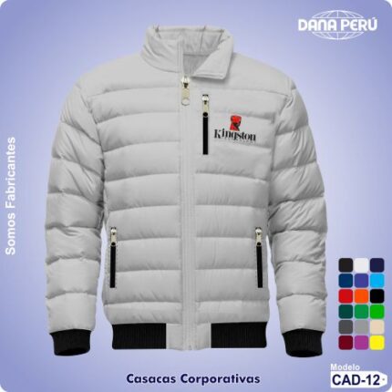 Fabrica de casacas personalizadas con logo bordado a precio económico. Casacas de alta calidad.