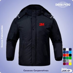 Casacas corporativas para empresas mineras. Fabricante de casacas impermeables personalizables.