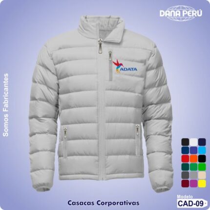 Fabrica de casacas publicitarias personalizables para empresas e instituciones. Precios al por mayor.