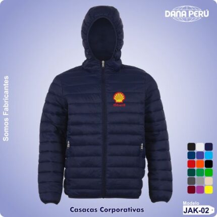Fabrica de Casacas corporativas con capucha. Casacas personalizables con logo bordado.
