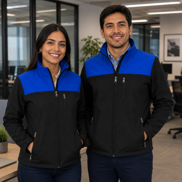 Dana Perú empresa peruana fabricante mayorista de casacas softshell corporativas personalizadas con logo bordado.