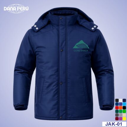 Dana Perú fabricante de casacas para empresas mineras, casacas personalizadas con logo bordado.