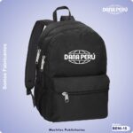 Mochila Publicitaria Nylon Personalizable con logo bordado y estampado. Precio económico.