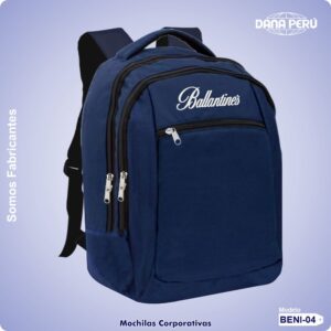 Mochilas corporativas personalizadas con logo estampado, DTF y bordado. Mochila de alta calidad a precio económico.