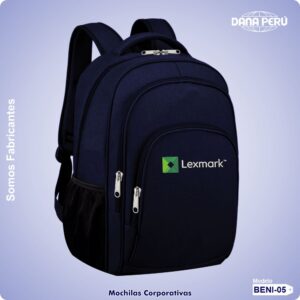 Mochilas para empresas personalizadas con logo. Mochilas corporativas a precio económico. Despachos a todo el Perú.