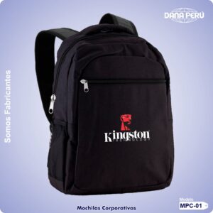 Mochilas promocionales con logo bordado y estampado. Mochilas publicitarias económicas de alta calidad. Envíos a todo el Perú.