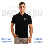 Polos publicitarios pique personalizados con logo bordado a precio económico.