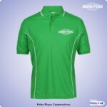 Polos publicitarios pique personalizados con logo bordado a precio económico.