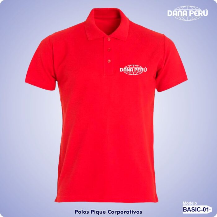 Polos pique económicos personalizados con logo. Envíos a todo el Perú.