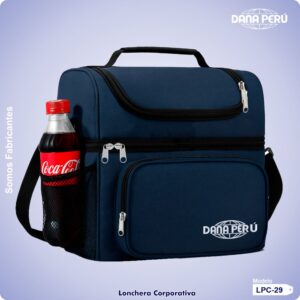 Proveedores de loncheras personalizadas con logo impreso y bordado. Loncheras de muy buena calidad a precio de fábrica. Envíos a todo el Perú.