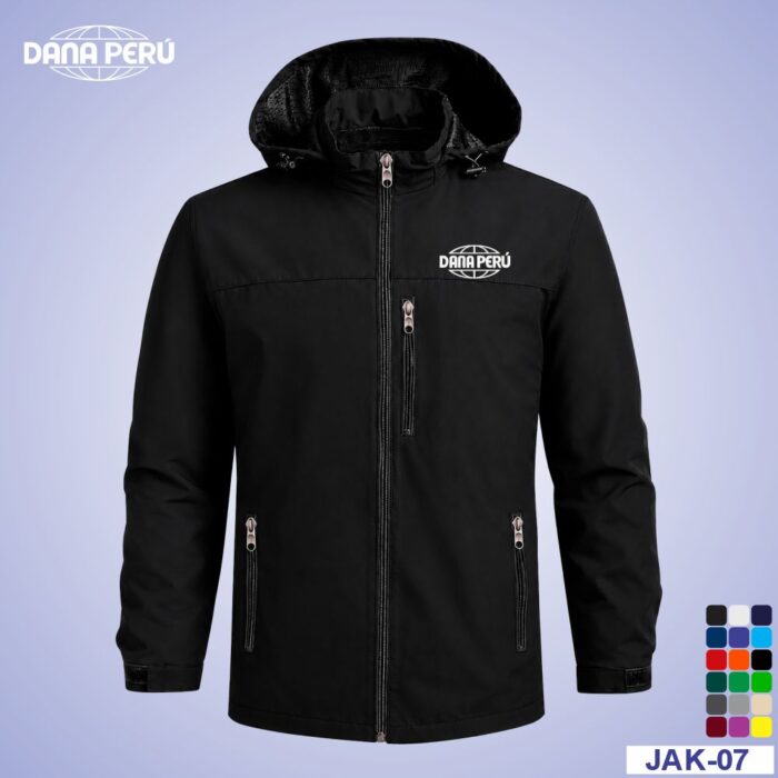 Dana Perú fabricante de casacas cortaviento con logo bordado y estampado a precios económicos. Envíos a provincias.